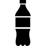 בתמונה וקטורית צללית של בקבוק קוקה קולה