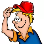Vector graphics of friendly handyman profile image