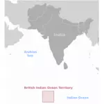 Imagem do território britânico do Oceano Índico