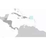 Localização de vetor de Ilhas Virgens Britânicas