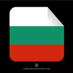 Etiqueta engomada de la bandera búlgara