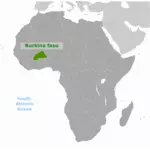 Burkina Fason vektorikuva