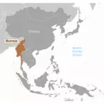 Бирма расположение изображения