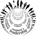 Logotipo de liderança feminina