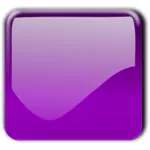 Lesklý fialový čtverec ozdobné tlačítko Vektor Klipart