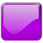 Gloss violet square decorative button vector illustration