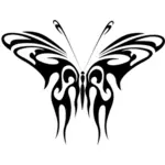 Butterfly line art vector drawing
