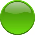 Botón verde brillante