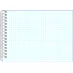Vector image of spiral notebook