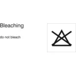 Simbol '' jangan bleach''