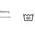 Normal yıkama işlemi - 60 ° C