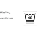 Mycket mild tvättprocessen - 40° C