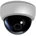 CCTV dome camera vector illustration