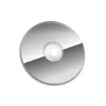 Vektor Klipart šedé kompaktní disk