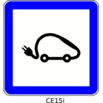 Elektriske kjøretøy symbol