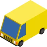 Keltainen pakettiauto