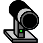 Vector de símbolo USB cámara de video de dibujo