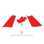 लहराती वेक्टर कनाडा का ध्वज