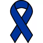 Blue ribbon symbol