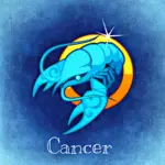 Blå kreft bilde