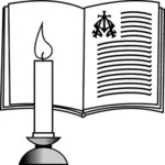 Kerze und Bibel