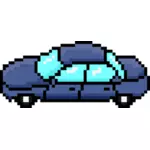 Grafika wektorowa z boku samochodu fioletowy pixel art