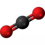 Molécula de dióxido de carbono