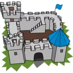 Cartoon kasteel vector illustraties