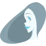 Kreslená Lady profil