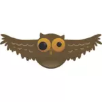 Cartoon Owl fågel