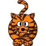 Dibujos animados gato tigre
