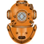 潜水头盔矢量绘图