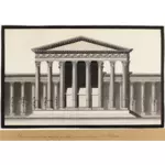 मंदिर के Baalshamin Palmyra वेक्टर छवि