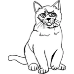 رسم رسم القط خط الفن