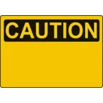 Caution sign template