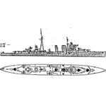 Schlachtschiff Kartenbild