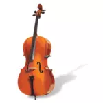 Vector image of a cello