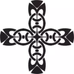 Schwarzes Kreuz Vektor-Bild