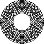 Schwarzen Mandala in keltischer Knoten