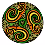 Gambar vektor Celtic berputar desain