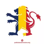 Tchads flagga crest