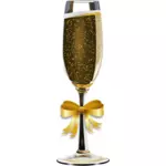 Vector miniaturi de sticlă de şampanie