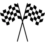 Bandeiras de corrida quadriculada