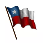 דגל צ'ילה בתמונה וקטורית