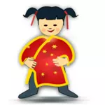 Китайская девушка вектор