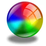 Renkli küre vektör grafikleri
