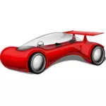 Futuristische rode auto vectorillustratie