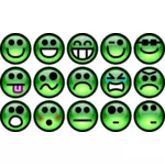 Set glossy emoji