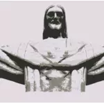 İsa'nın kurtarıcı vektör küçük resim