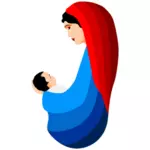 Perawan Maria dan bayi Yesus